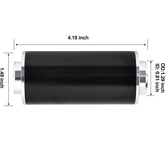 High Flow Inline Fuel Filter 30 Micron Cleanable AN6 AN8 AN10 Adapter Universal
